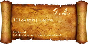 Illovszky Laura névjegykártya