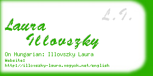 laura illovszky business card